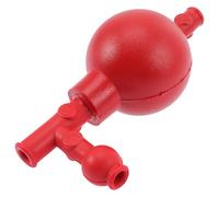 Bulbo Pipetta Quantitativo in Gomma Rossa 60ml da Laboratorio | Tre Valvole di Serraggio, Controllo Preciso Dell’aria, per Pipette di Vetro e Sierologiche, Ricerca Sul Campo