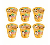 Buldak ramen pasta sapore di formaggio - 6 pezzi tazze di pasta, coreano piccante piccante di pollo Samyang marca