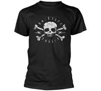 bulei Backyard Babies Skull Unisex 100% Cotton Short-Sleeve T-Shirts Black XXXL