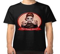 bulei Bianca del Rio Not Today Satan ! Unisex 100% Cotton Short-Sleeve T-Shirts Black S