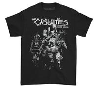 bulei Casualties Chaos Sound Unisex 100% Cotton Short-Sleeve T-Shirts Black M