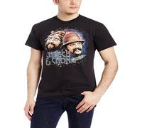bulei Cheech And Chong Cheech And Chong Faces Unisex 100% Cotton Short-Sleeve T-Shirts Black S
