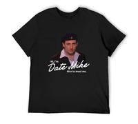 bulei Hi, I'm Date Mike Nice to Meet You Unisex 100% Cotton Short-Sleeve T-Shirts Black L