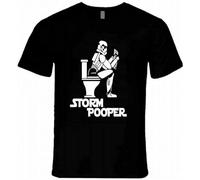 bulei Storm Pooper Unisex 100% Cotton Short-Sleeve T-Shirts Black M