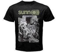 bulei Sunn O Band Red Funny Birthday Unisex 100% Cotton Short-Sleeve T-Shirts Black M