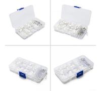 Bulevisiter 250 alloggiamenti terminali a 2 pin a 3 pin a 4 pin con connettori per PCB, set di connettori per filo passo 2,54 mm (maschio e femmina) compatibili con AWG # 24-32