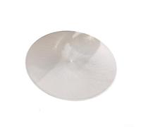 Bulevisiter 6 tovagliette rotonde dorate, 38 cm, resistenti al calore, impermeabili, antiscivolo, in PVC, per tavolo da pranzo e uso decorativo in cucina (argento)