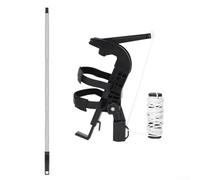 Bulevisiter Adattatore di estensione per bomboletta spray per la pulizia delle finestre, supporto regolabile per lattine da 21,5-33 cm, metallo ABS con cuscinetti antiscivolo, angolo di 115°