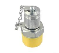 Bulevisiter Adattatore idraulico per pressione e campionamento, G1/2-G1/8-G3/8 a M16x2, connettore per tubo flessibile in acciaio al carbonio zincato con alta pressione e (G1/2)