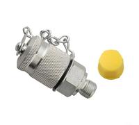 Bulevisiter Adattatore idraulico per pressione e campionamento, G1/2-G1/8-G3/8 a M16x2, connettore per tubo flessibile in acciaio al carbonio zincato con alta pressione e (G1/8)