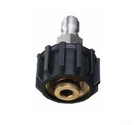 Bulevisiter Adattatore per idropulitrice ad alta pressione con connessione rapida/4" e 3/8" maschio a M22 14 mm/15 mm femmina, per raccordi per tubi di ricambio e uso di apparecchiature elettriche (3