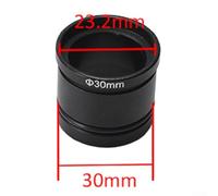 Bulevisiter Adattatore per microscopio C-Mount 30 mm 30,5 mm per fotocamera CCD e oculare digitale, compatibile con microscopi biologici e stereo, interfaccia di montaggio in metallo da 23,2 mm (30 mm