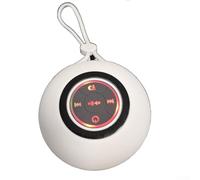 Bulevisiter Altoparlante BT con luce LED, portatile, impermeabile, mini altoparlante per avventure all'aperto, giornate in spiaggia, feste in piscina, streaming musicale wireless (bianco)