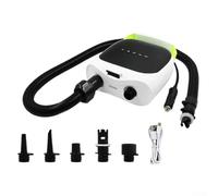 Bulevisiter Aria elettrica per manometro digitale da 20 PSI e 6 ugelli, gonfiatore e sgonfiatore a doppia funzione per tavole da paddle, kayak, gommoni, tende, 12 V