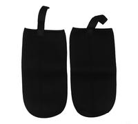 Bulevisiter Borsa termica per bottiglie da 550 ml, porta bottiglia d'acqua isolata con tessuto elastico per campeggio, escursionismo e sport all'aria aperta, confezione da 2 (1500 ml, nero)