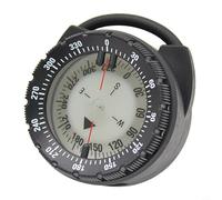 Bulevisiter Bussola luminosa in ABS per immersioni subacquee con lettura, strumento di navigazione subacquea a morsetto per profondità fino a 50 metri (nero)