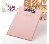 Bulevisiter Cartelletta portablocco pieghevole per formato A4, cartellina portablocco con coperchio e clip in metallo, lavagna con porta documenti, fessura per penna integrata e tasca interna