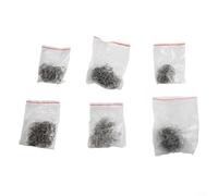 Bulevisiter Chiodi di saldatura per riparazione paraurti auto, chiodi per riparazione plastica compatibili con strumenti di cucitrice a caldo, 0,6 mm e 0,8 mm in acciaio inox ondulato, piatto, V e M