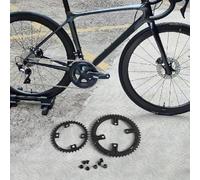 Bulevisiter Corona doppia per 105 R7000 R8000 DA9100, 53-39T 110 per BCD Road For Bike Chainring Set, AL7075-T651 alluminio, compatibile con FC-R9100 FC-R8000 FC-R7000 pedivelle (53-39t)