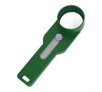 Bulevisiter Cucchiaio dosatore da cucina, con imbuto integrato per integratori di proteine in polvere, farina, spezie, strumento multiuso (verde)