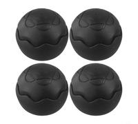 Bulevisiter Cuscinetti per gambe per sedie da campeggio, per mobili da campeggio, confezione da 4 copripiedi anti-affondamento, design sferico per affondare nel fango, (nero)