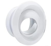 Bulevisiter Diffusore d'aria a sfera girevole da 15,2 cm, regolabile, per parete o soffitto, diametro 200 mm, in plastica ABS bianca, compatibile con condotti da 15,2 cm