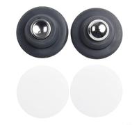 Bulevisiter Fermaporta magnetico forte in silicone per porte interne, per una lunga durata, silenzioso, con struttura spazzolata e base stabile, resistente al vento, anti collisione (grigio)