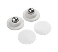 Bulevisiter Fermaporta magnetico in silicone per porte interne, per una lunga durata, silenzioso, con struttura spazzolata e base stabile, resistente al vento, anti collisione (bianco)