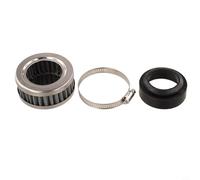 Bulevisiter Filtro dell'aria per moto in acciaio inox, 48 mm-52 mm, per parti del motore di scooter, con morsetto, lavabile e riutilizzabile