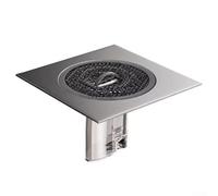 Bulevisiter Filtro di scarico a pavimento per lavello da bagno e cucina, in acciaio inox 304, con valvola di chiusura magnetica, design di scarico a 90°, compatibile