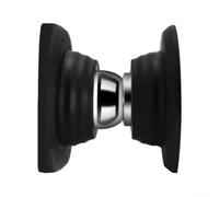 Bulevisiter Forte fermaporta magnetico in silicone per porte interne, per una lunga durata, silenzioso, con struttura spazzolata e base stabile, resistente al vento, anti collisione (nero)