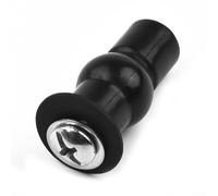 Bulevisiter Kit di accessori per sedile WC, fissaggio superiore con cerniera con dado, tappo in gomma e vite in acciaio inox per sedili WC a parete (3 paia, nero e