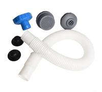 Bulevisiter Kit di connettori dell'acqua per piscine fuori terra | Include adattatore per tubo skimmer B, ugello di ingresso e griglia filtrante | componenti in gomma ABS PC da 3,8 cm