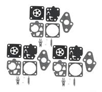Bulevisiter Kit di riparazione motore Kawasaki carburatori per modelli come TD24 TG33 Confezione da 3 set con 8 pezzi ogni kit di ricostruzione moto