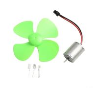 Bulevisiter Mini motore a turbina eolica con piccolo generatore da 12 V per esperimenti di energia alternativa fai da te, struttura in ABS + metallo, lampadina non inclusa (senza blub)