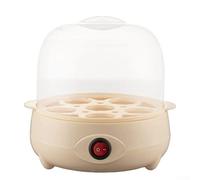 Bulevisiter Mini vaporizzatore per uova con anti combustione a secco e spegnimento automatico, capacità a 5 uova, opzione a 3 strati per uso domestico per la colazione, compatto (giallo-1)