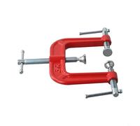 Bulevisiter Morsetto a G a 3 vie per lavorazione del legno resistente per carpenteria a pannello piatto con struttura in ferro e regolazione flessibile (SKU)