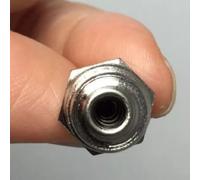 Bulevisiter Nipplo dell'olio M6 x 1,0 per torni per lavorazione dei metalli, raccordo in acciaio zincato, confezione da 10, lunghezza 13 mm, esagonale 8 mm, tipo filettato dritto