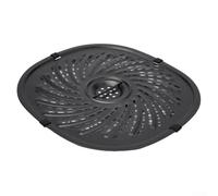 Bulevisiter Padella di ricambio per friggitrice ad aria Power XL e Gowise 7QT, piastra croccante in acciaio al carbonio, 25,3 x 23,4 cm, lavabile in lavastoviglie, perforata