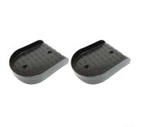 Bulevisiter Pedali di ricambio per scale per attrezzature per il fitness domestico, 203 x 143 mm, in plastica nera, pedali da allenamento compatibili con la maggior parte delle macchine per scale