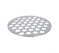 Bulevisiter Pelmeni russo per ravioli fatti in casa, in lega di alluminio, strumento per tagliare ravioli da pasticceria, 25 cm, quadrato con gancio