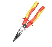 Bulevisiter Pinze isolate a becchi ad ago con tagliafili diagonali, 1000 V VDE nominale per acciaio CR-V per lavori elettrici, automobilistici ed elettronici sicuri (naso appuntito da 20,3 cm)