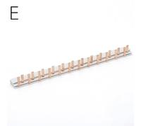 Bulevisiter Power Comb Splitter 63A 230V 12 moduli per morsettiera DPN Conducibilità in rame puro isolato Design di sicurezza Collegamento orizzontale sbarra collettrice (E)