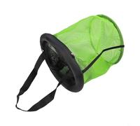 Bulevisiter Rete da pesca galleggiante pieghevole con rivestimento in gomma e nanomesh ad asciugatura rapida, chiusura con coulisse, fibbia in lega appesa e corda da 130 cm, design anti-salto per