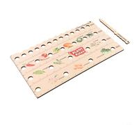 Bulevisiter Righello multifunzione in legno con intervalli di spaziatura chiari, strumento di misurazione da giardino per ortaggi e giardini fioriti, per una costruzione in legno di lunga durata, set