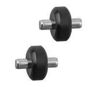 Bulevisiter Ruote di ricambio per aspirapolvere Floor 3 S3 Breeze per IFLOOR 3-2 Pack, 13,5 x 12 x 6 mm, plastica + metallo, nero + argento