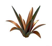 Bulevisiter Scultura in metallo a forma di tequila, pianta di tequila fai da te, decorazione per la casa, giardino, patio, cortile, statua decorativa per interni ed esterni (verde con asta ad H)