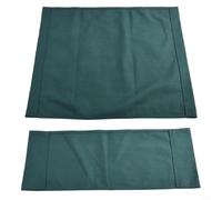 Bulevisiter Set di coprisedia in tela per sedie da regista, protezione per sgabello di lunga durata, compatibile con mobili standard, verde scuro, due dimensioni: 53 x 20 cm e 53 x 42 cm