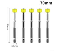 Bulevisiter Set di punte magnetiche per cacciavite in lega di acciaio con anello per driver, PH2, 25-150 mm, ad alta durezza HRC62, punte per trapano antiscivolo, 3/4/5 pezzi (5 pezzi da 70 mm)