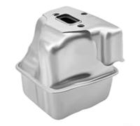 Bulevisiter Silenziatore per motosega MS271 MS291-3,3 x 3,5 in metallo di ricambio compatibile con 1141 140 0613, set da 2 pezzi, silenziatore per motosega silenzioso